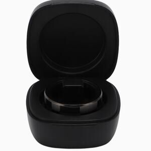 Black Smart Ring Fitness Tracker Gesture Control 5ATM Waterproof Long Batt Sz 11